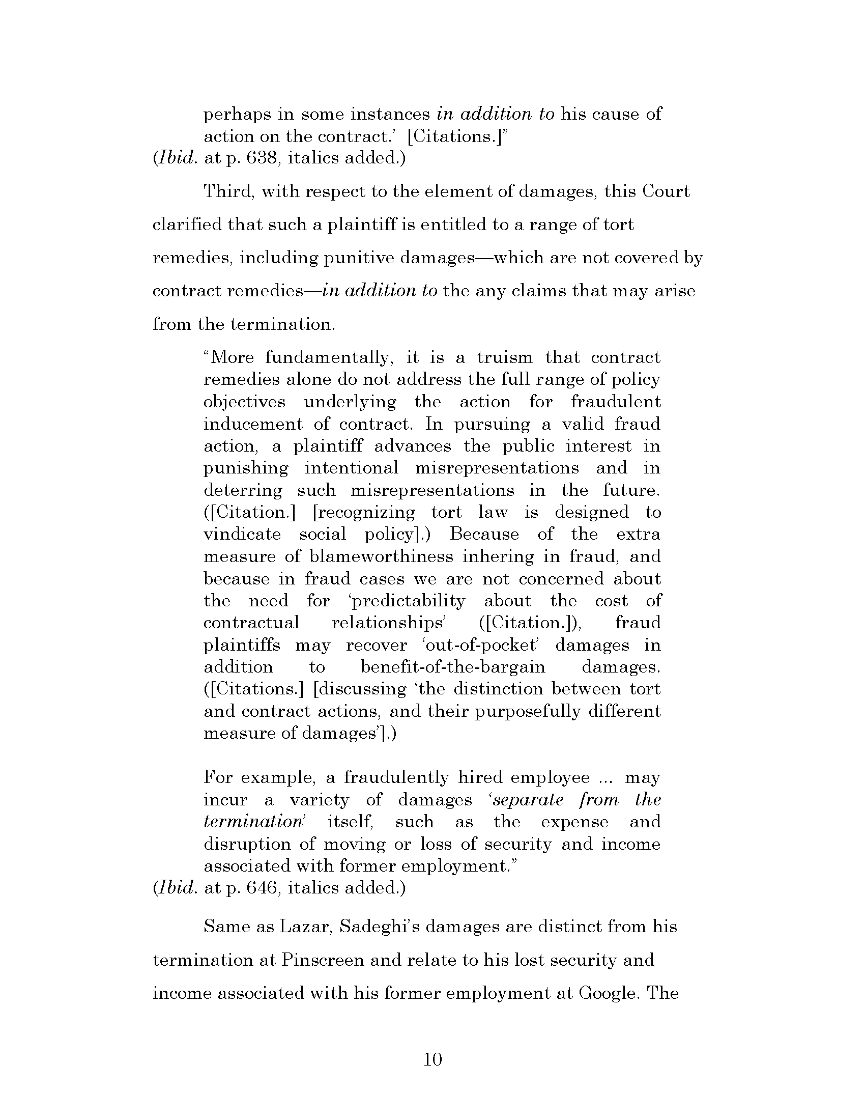 Dr. Iman Sadeghi v. Dr. Hao Li - Petition For Review Page 13