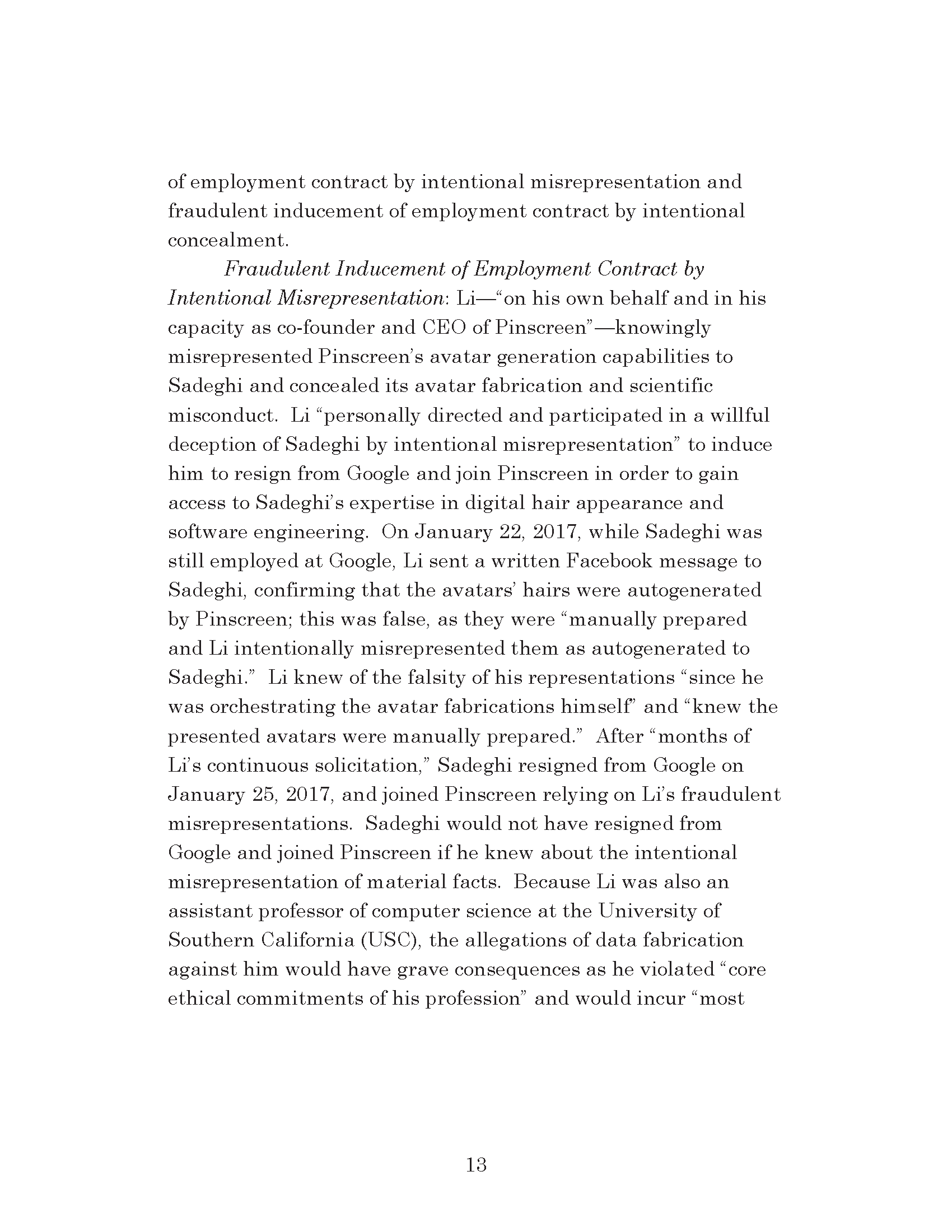 Dr. Iman Sadeghi v. Dr. Hao Li - Petition For Review Page 35