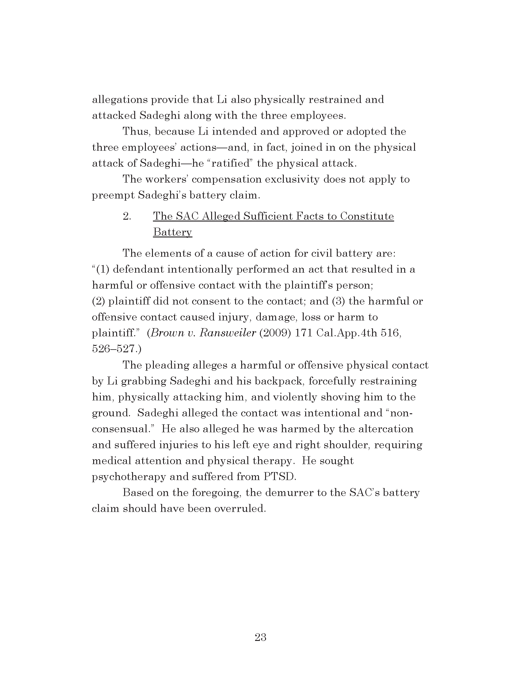 Dr. Iman Sadeghi v. Dr. Hao Li - Petition For Review Page 45