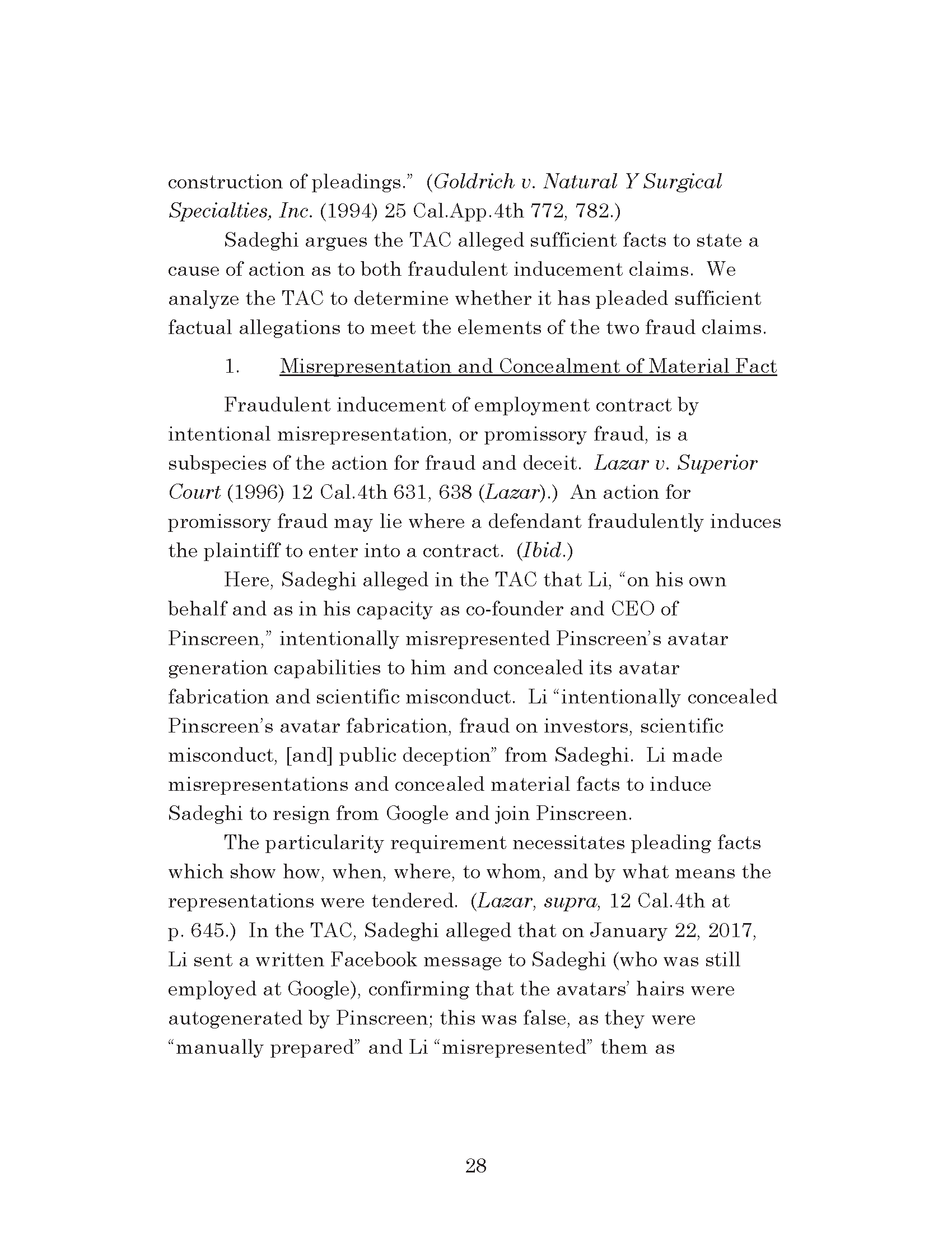 Dr. Iman Sadeghi v. Dr. Hao Li - Petition For Review Page 50